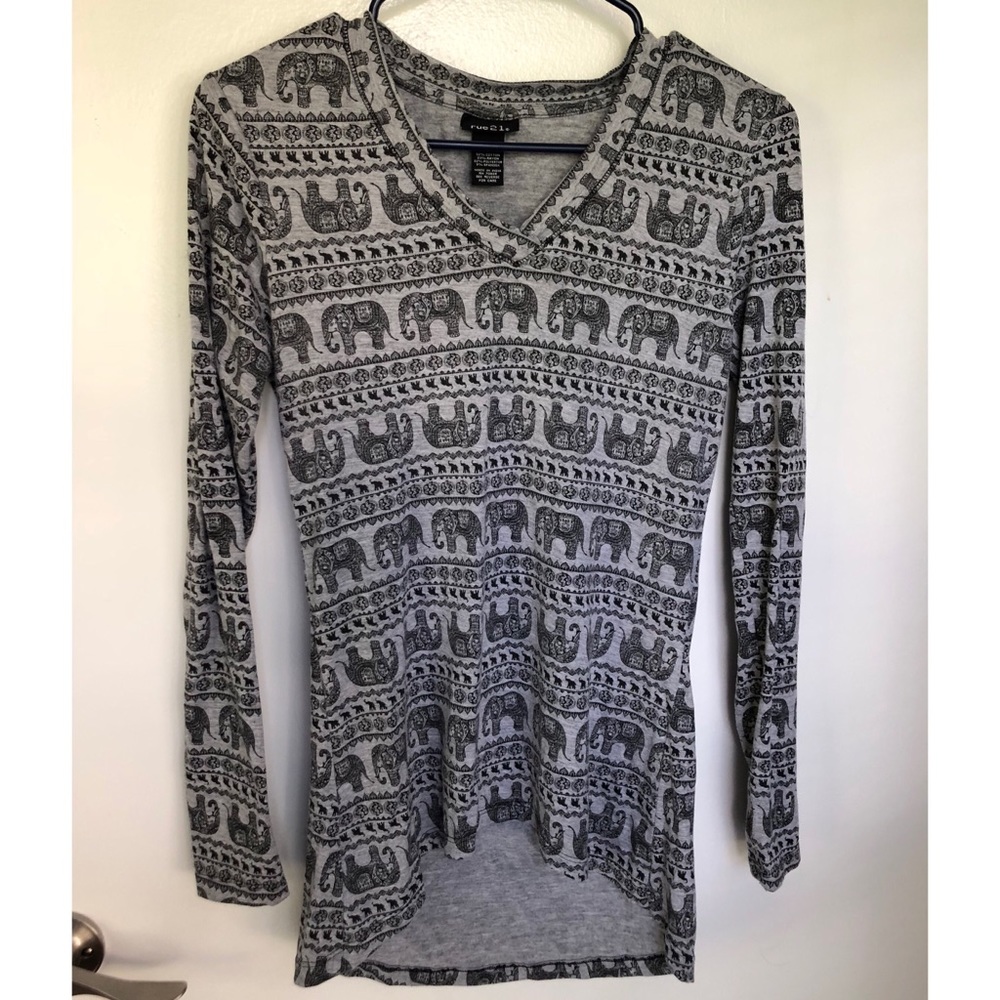 Elephant Patterned Shirt